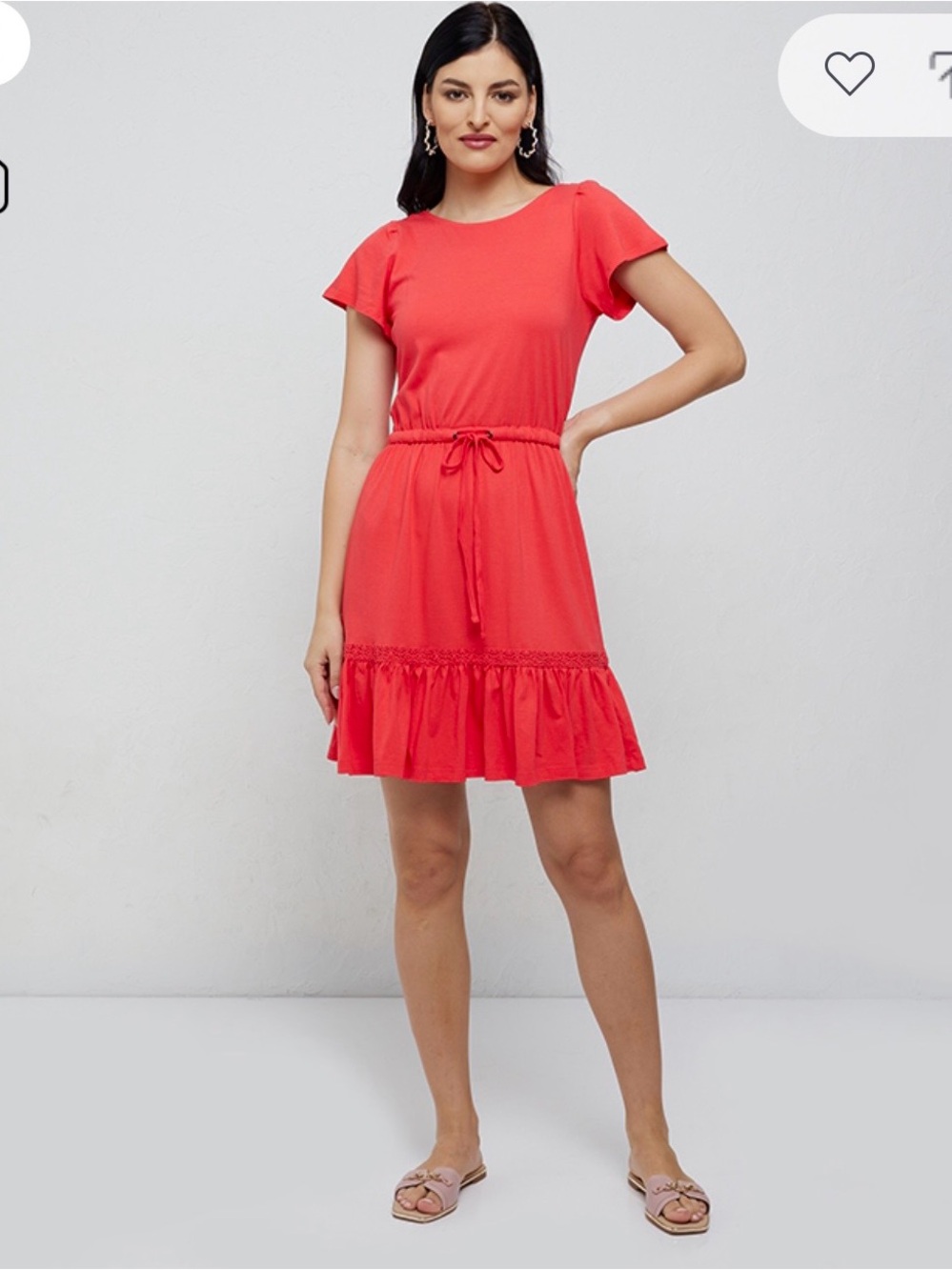 Nautica Crochet Criss-Cross Back Mini Dress